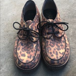 Vintage Skechers leopard print creeper shoes sz 8